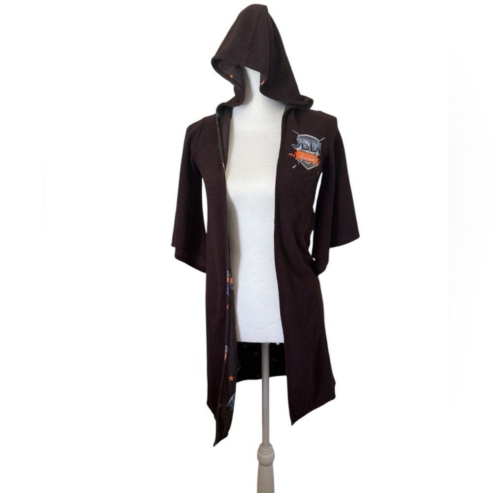 Disney Brown Hooded Coat with Emblem Detail